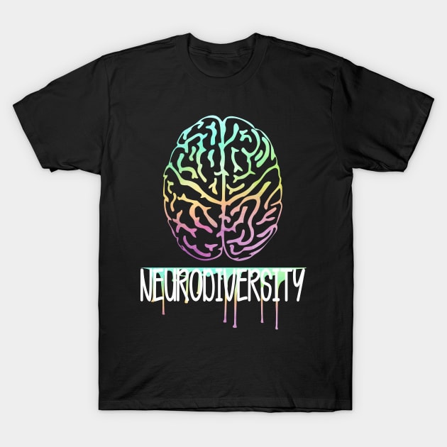 Colorful Neurodiversity Special Education SPED Teacher Gift T-Shirt by JPDesigns